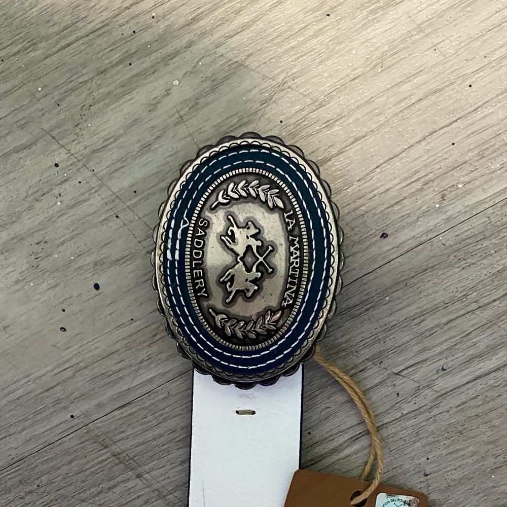 La Martina white belt